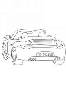 Porsche coloring page 1 - Free printable