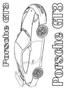 Porsche coloring page 12 - Free printable