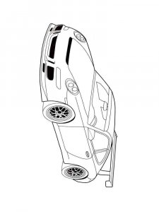Porsche coloring page 13 - Free printable