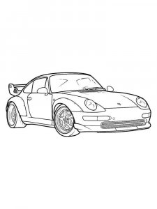 Porsche coloring page 15 - Free printable