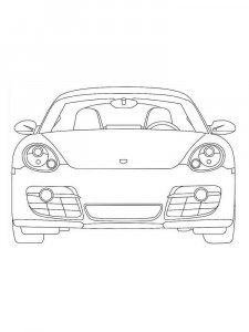 Porsche coloring page 19 - Free printable