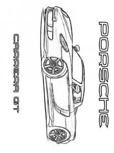 Porsche coloring page 4 - Free printable