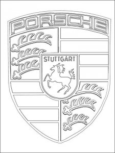Porsche coloring page 7 - Free printable