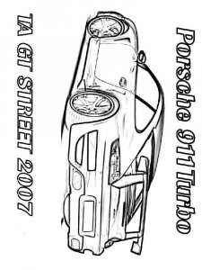Porsche coloring page 9 - Free printable