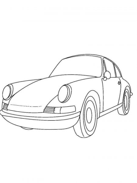 Porsche coloring pages