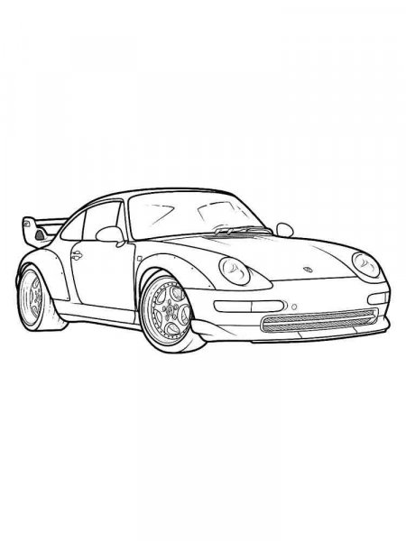 Porsche coloring pages