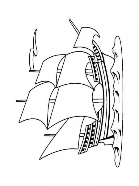 Boats And Ships Coloring Pages