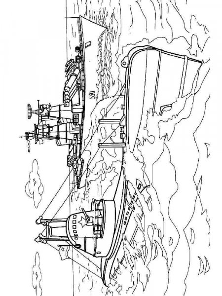 Submarine coloring pages