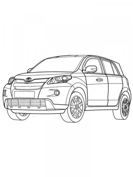 Toyota coloring pages