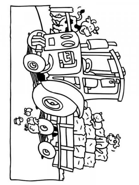 Tractor coloring pages