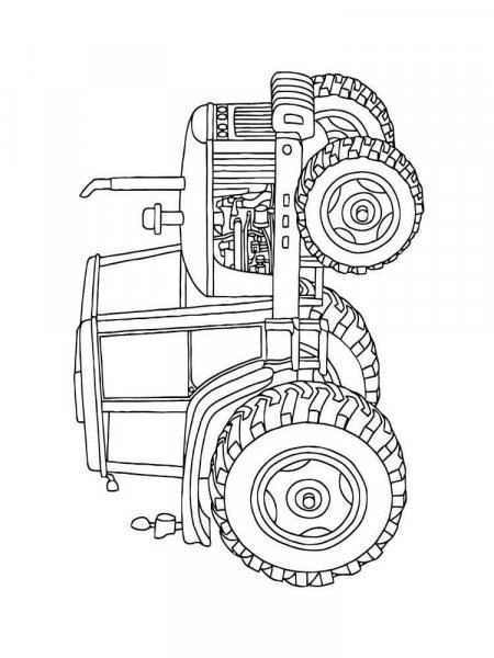 Tractor coloring pages