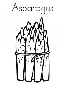 Asparagus coloring page 2 - Free printable