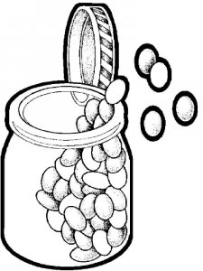 Beans coloring page 1 - Free printable