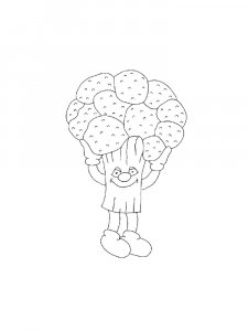 Broccoli coloring page 15 - Free printable