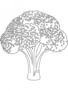 Broccoli coloring page 5 - Free printable