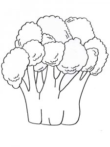 Broccoli coloring page 7 - Free printable