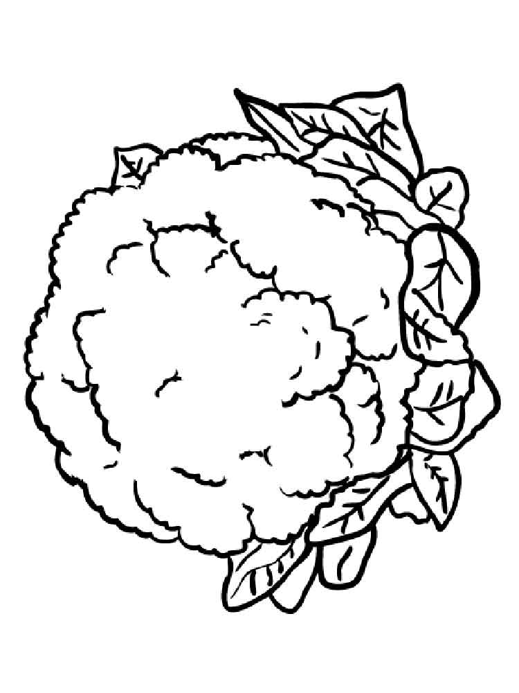 Download Cauliflower coloring pages. Download and print Cauliflower ...