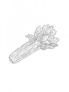Celery coloring page 10 - Free printable