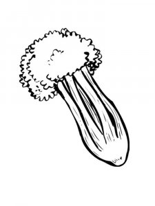 Celery coloring page 4 - Free printable