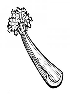 Celery coloring page 7 - Free printable