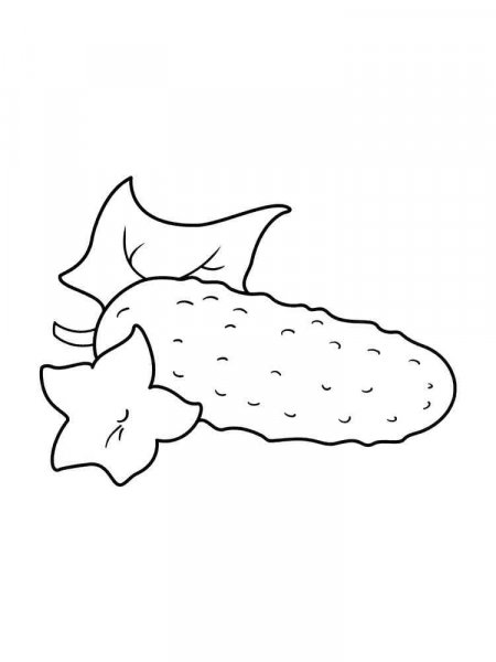 Cucumber coloring pages. Download and print Cucumber coloring pages