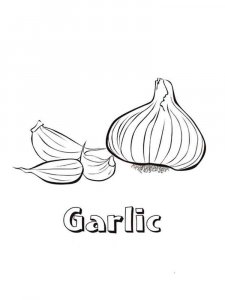 Garlic coloring page 6 - Free printable