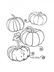 Pumpkin coloring page 20 - Free printable