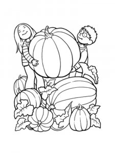 Pumpkin coloring page 22 - Free printable