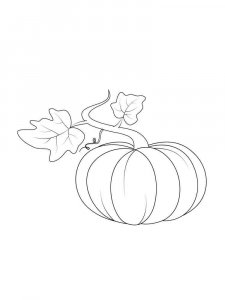 Pumpkin coloring page 27 - Free printable
