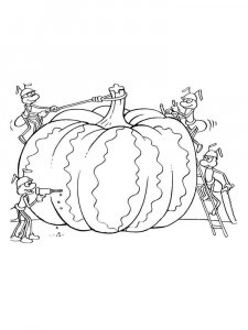 Pumpkin coloring page 28 - Free printable
