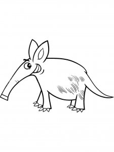 Aardvark coloring page - picture 8
