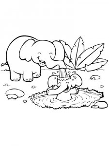 African Animals coloring page - picture 1