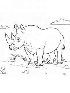African Animals coloring page - picture 14