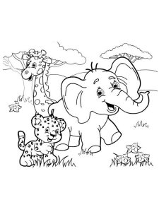 African Animals coloring page - picture 16