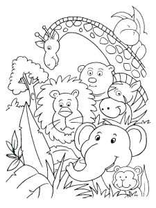 African Animals coloring page - picture 27