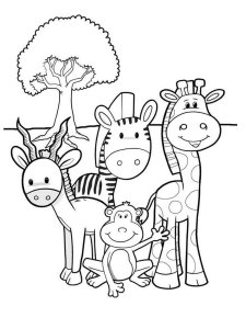 African Animals coloring page - picture 30