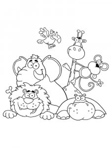 African Animals coloring page - picture 31