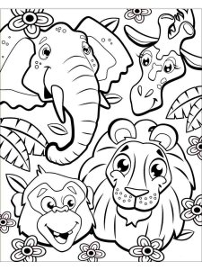 African Animals coloring page - picture 32
