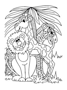 African Animals coloring page - picture 34