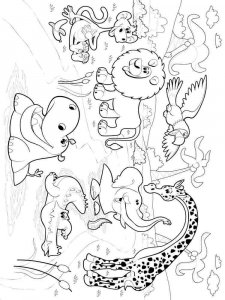 African Animals coloring page - picture 9
