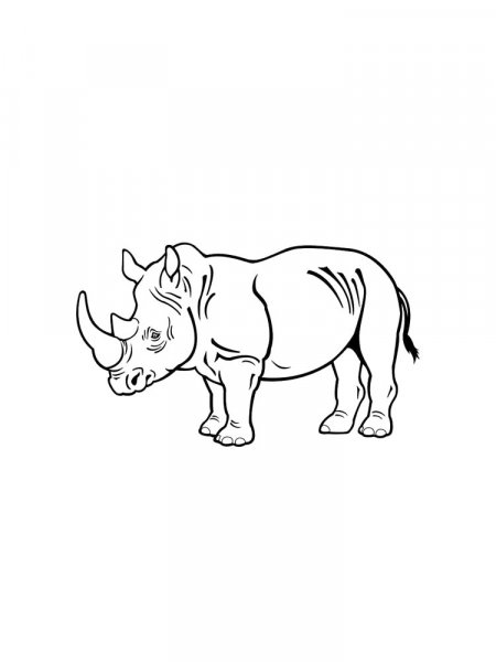 African Animals coloring pages