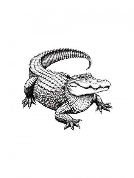 Alligator coloring pages