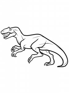 Allosaurus coloring page - picture 10