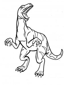 Allosaurus coloring page - picture 5