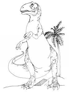 Allosaurus coloring page - picture 7