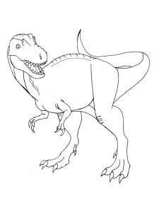 Allosaurus coloring page - picture 9