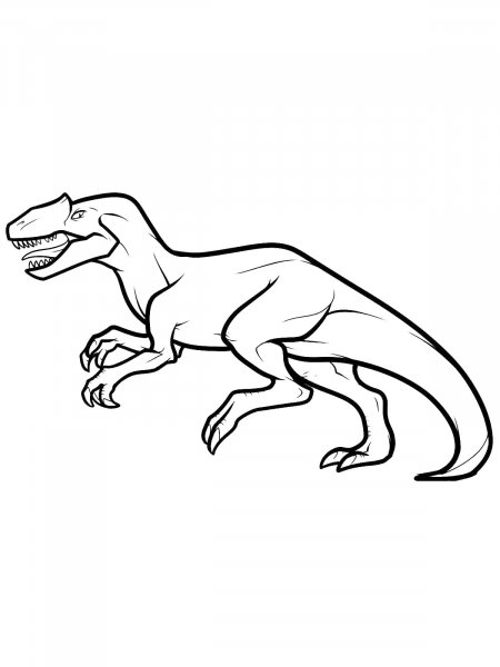 Allosaurus coloring pages