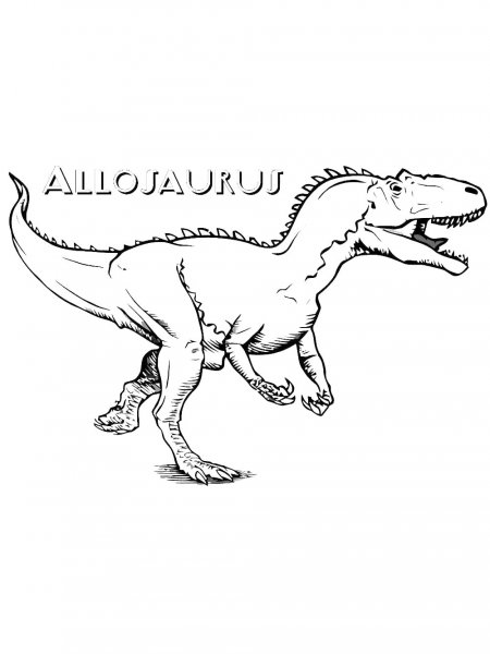 Allosaurus coloring pages