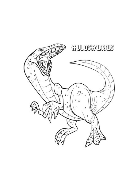 Allosaurus coloring pages