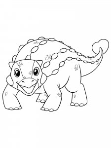 Ankylosaurus coloring page - picture 10